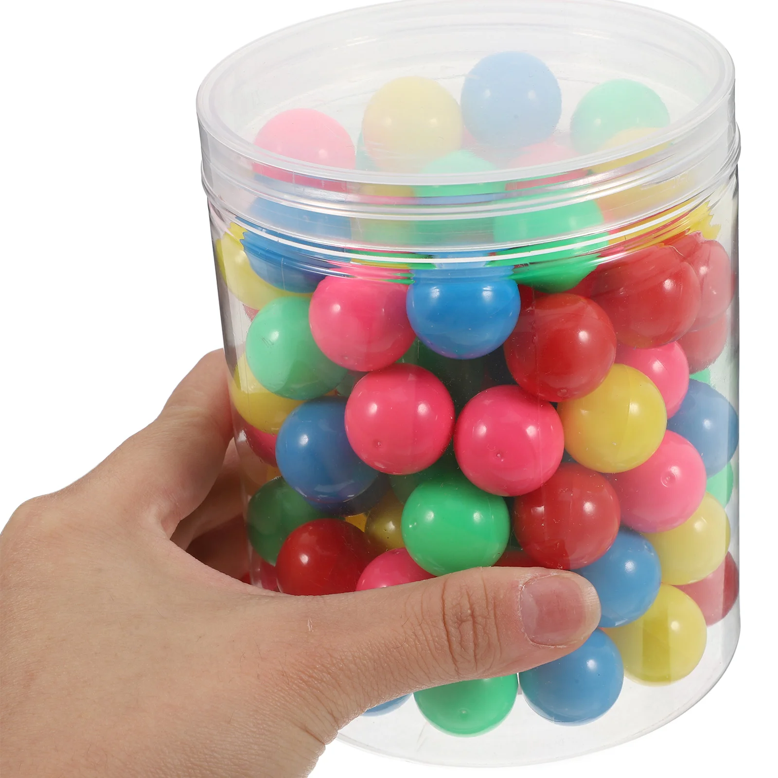 100pcs Hollow Plastic Counting Balls for Probability Problems Colorful Marbles for Marble Run Chinese  Math Games 20mm