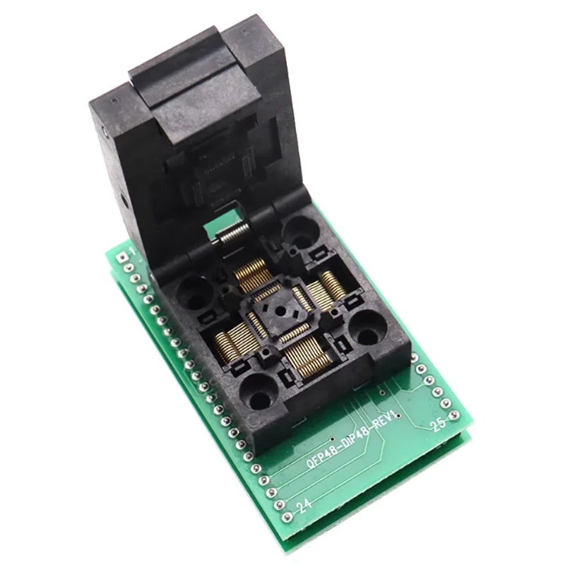 LQFP TQFP QFP48 TO DIP48 Socket QFT-48-0.5-06 Programmer Burning Socket Test Socket 0.5mm Pitch