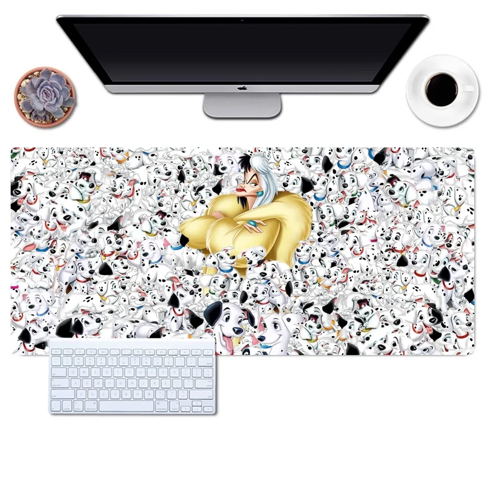 Disney One Hundred and One Dalmatians Mousepad Gaming Office Desk Pads Large For Computer Non-slip Lockedge Mouse Pad