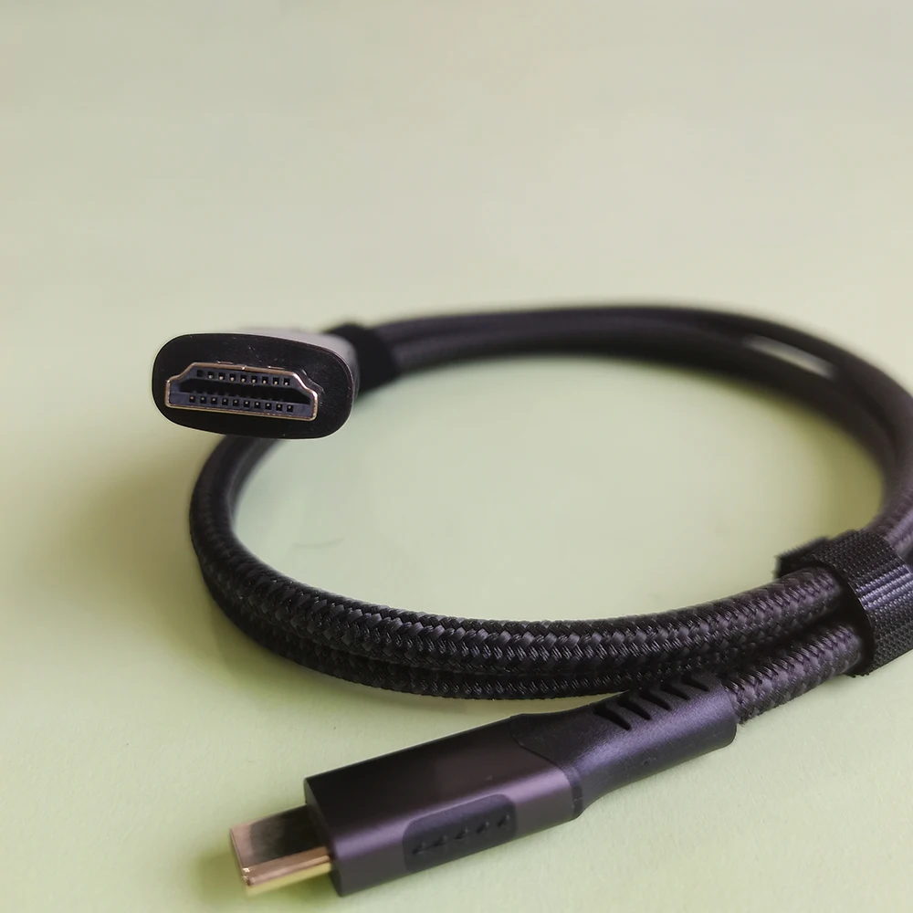 8K UHD USB-C-auf-HDMI-kompatibles Kabel, 8K60Hz Typ-C-Videokabel, kompatibel mit Thunderbolt 3 MacBook Pro, iPad Pro, Windows-Laptop – Detail 7