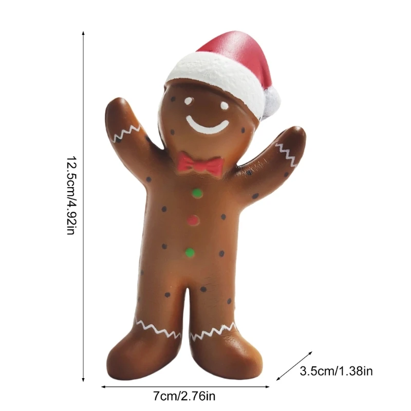 Gingerbreads Man Stress Balls Fidgety Toy Anti Stress Sensory Balls Squeeze Toy