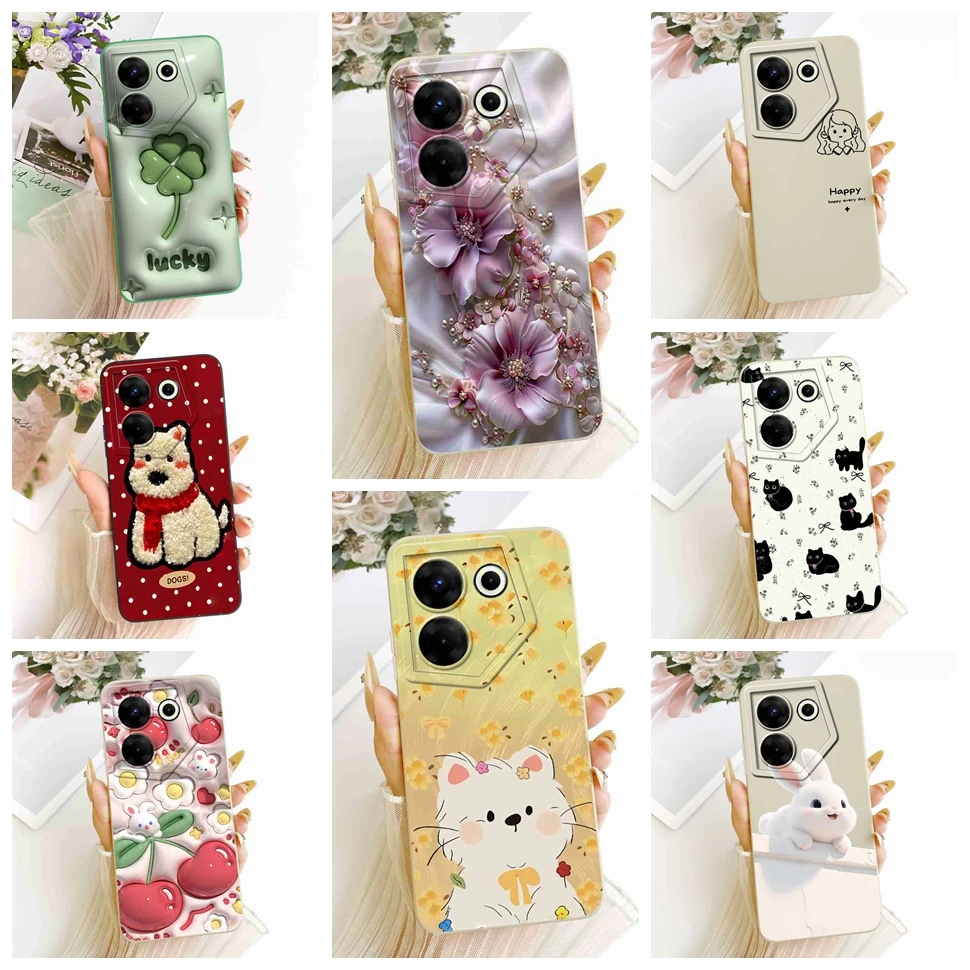 Latest Design Painting For Tecno Camon 20 Pro 5G CK7n Case Silicon Back Cover For Tecno Camon 20Pro 5G 6.67" Shockproof Shell