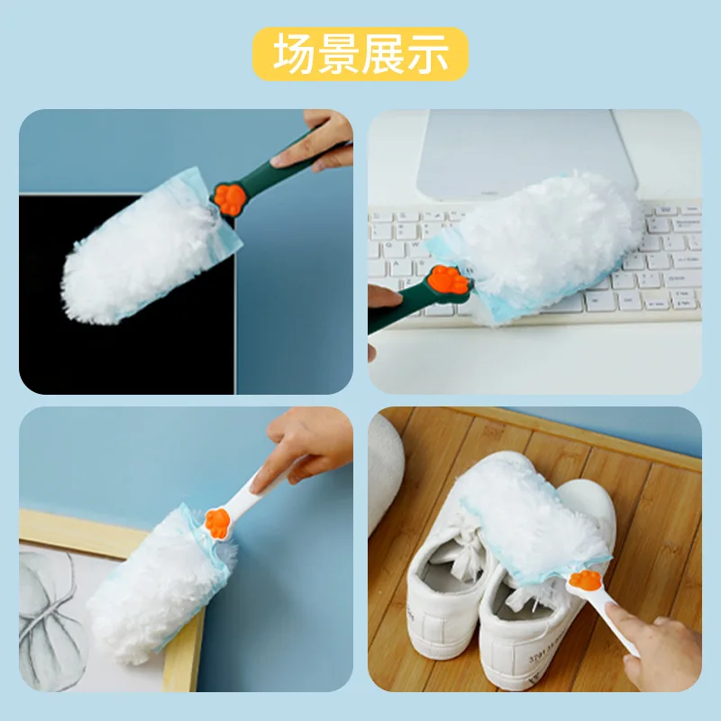 3108 Electrostatic Dusting Duster Household Cleaning Dust-Sweeping Fiber Brush Head Dust-Proof Adsorption