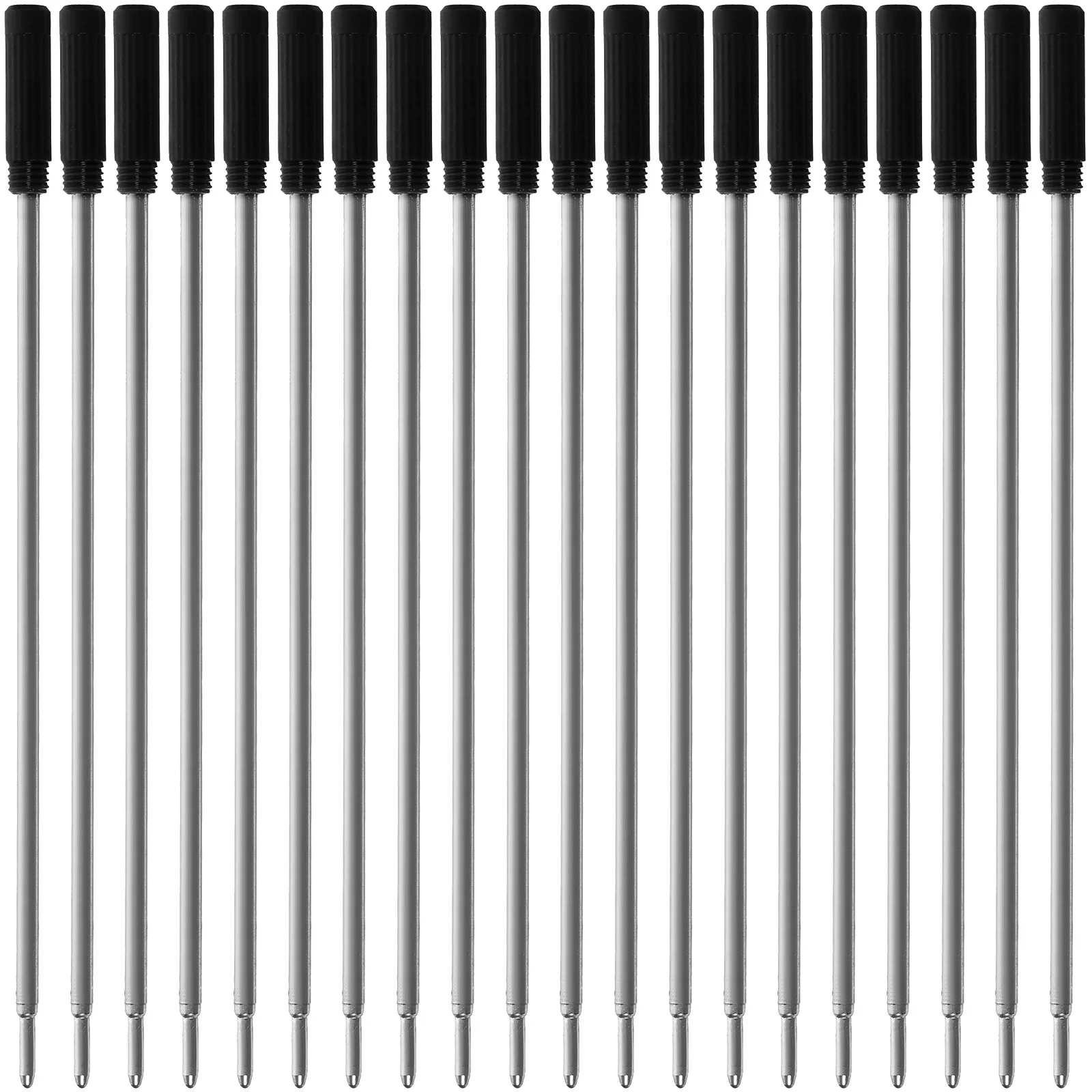 

20pcs Gel Refills Ballpoint Replacement Tips Fine Point For Office School Writing Drawing Portable Multi-Use Black Red