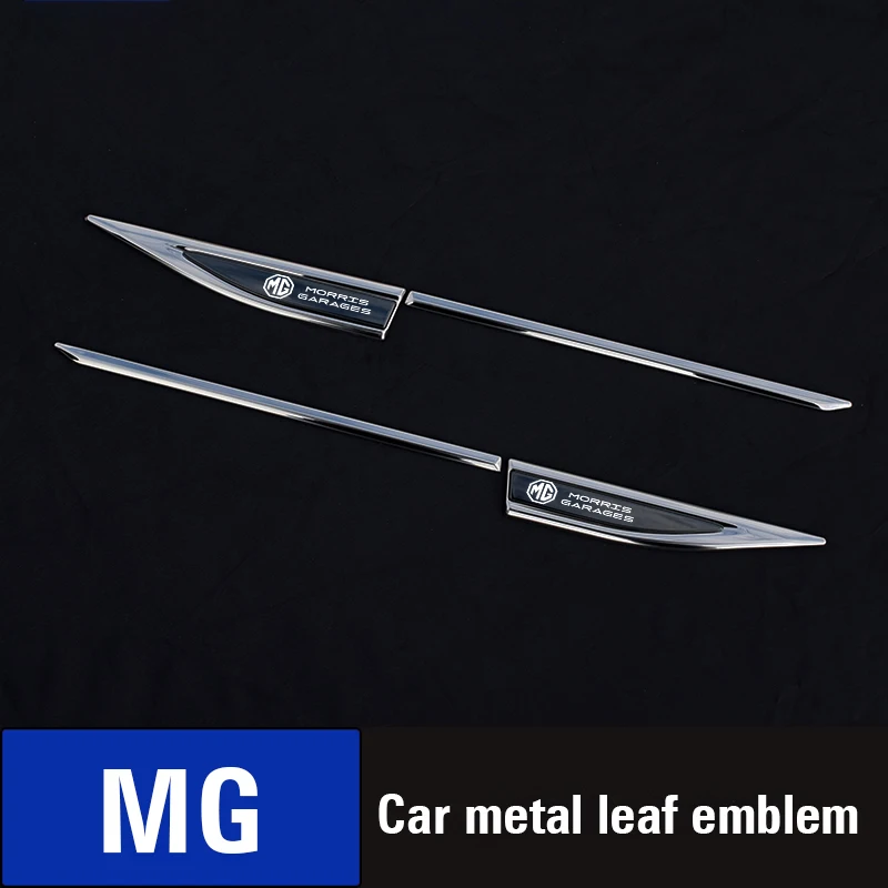 2 Pack 3D Alloy Car Stickers Car Accessories for MG ZS 5 7 6 Cyberster MG4 EV ES5 HS ONE GT GS MG3 3SW MARVEL R Scorpio