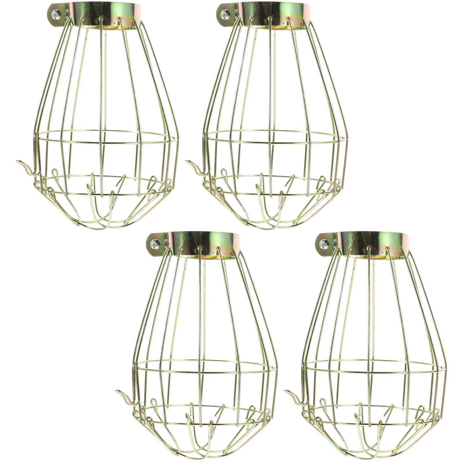 

4 Pcs Branches Black Pendant Light LED Lights Powered Bulb Covers for Ceiling Industrial Lamp