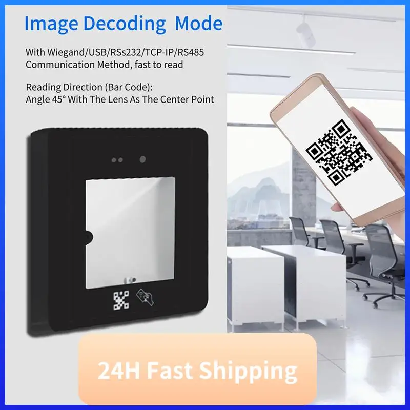 Lettore di controllo accessi con codice Qr dinamico Lettore di schede Rfid per controllo accessi Scheda per telefono cellulare Scanner di codici a barre ID facile da usare