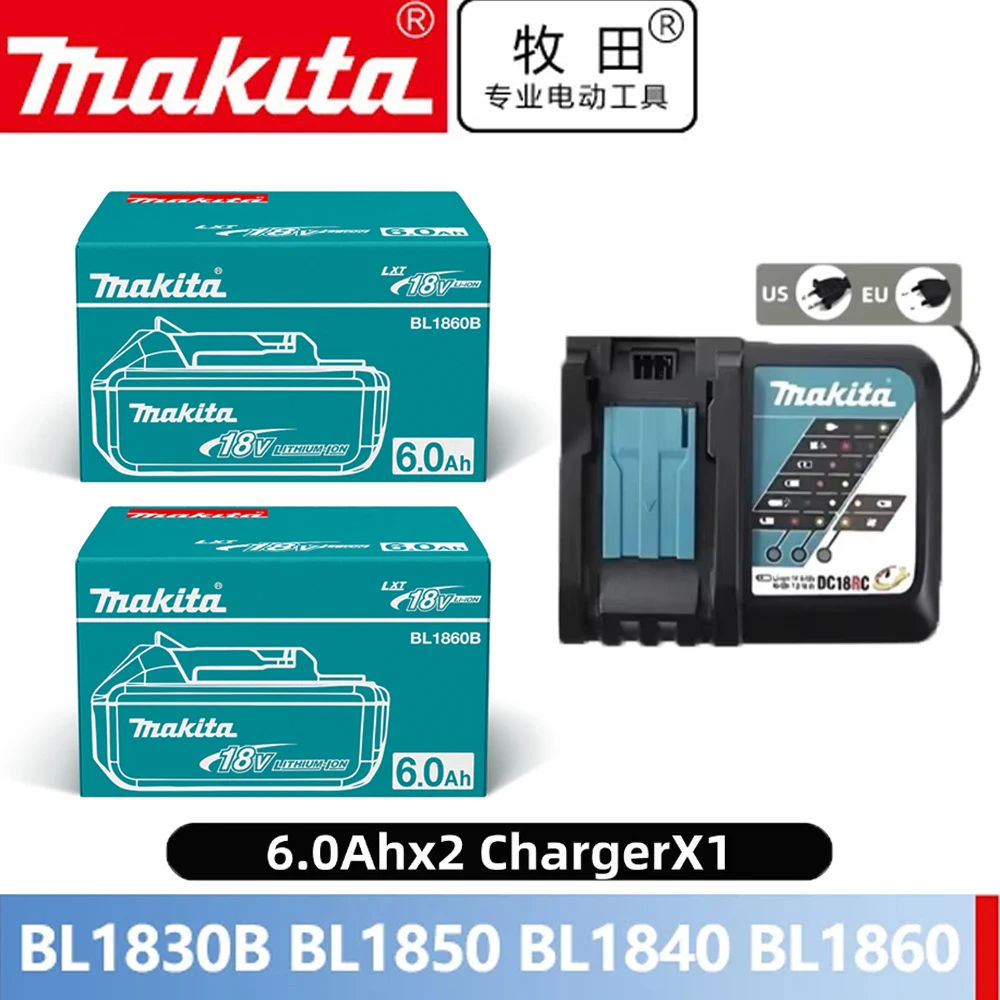 100% originele Makita 18V batterij 6AH/5AH LXT 400BL 1830B BL 1850B BL 1840BL 1860BL 1815 Vervang de lithiumbatterij.