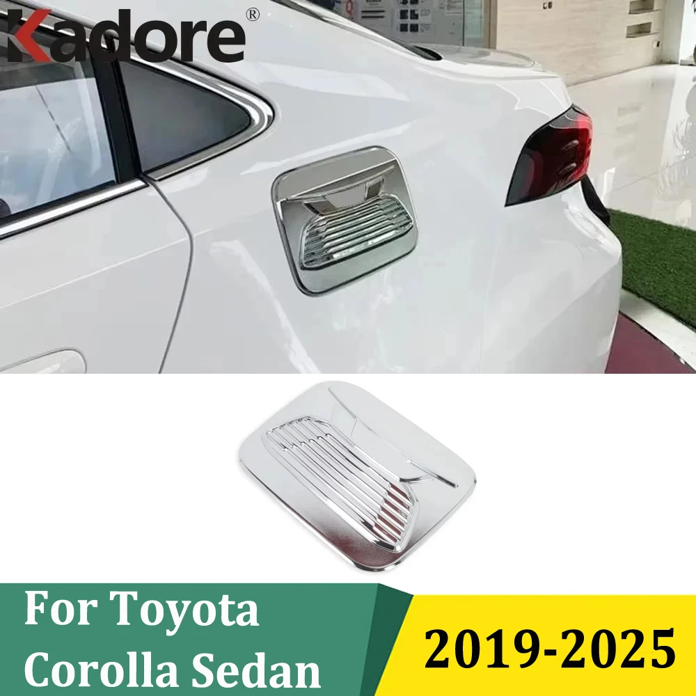 

For Toyota Corolla Sedan 2019-2022 2023 2024 2025 Carbon Fiber Oil Gas Cap Fuel Tank Cover Trim Exterior Car Styling Accessories