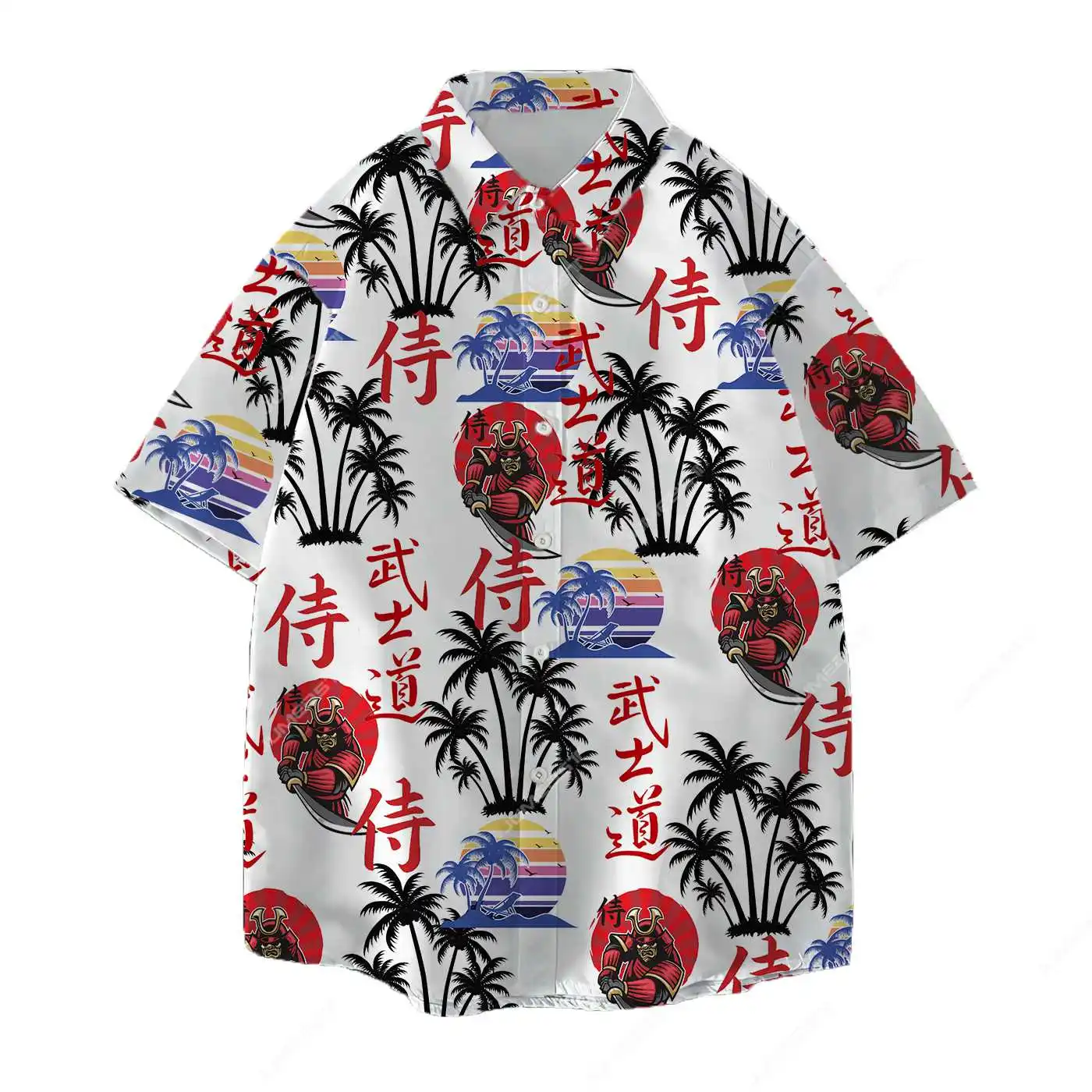 Jumeast Japan Samurai Ninja Men Hawaiian Shirts Bushido Women Aloha Shirt Japnese Fashion Streetwear New In Beach Blouse Clothes