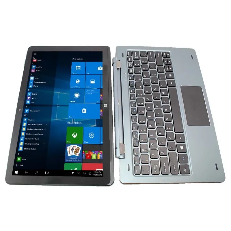 NC01 11.6 "Windows 10 แท็บเล็ตพีซี 4GB RAM 128GB ROM พร้อม PIN Docking คีย์บอร์ด x5-8300 Quad Core CPU 1920*1080 IPS HDMI Type-C