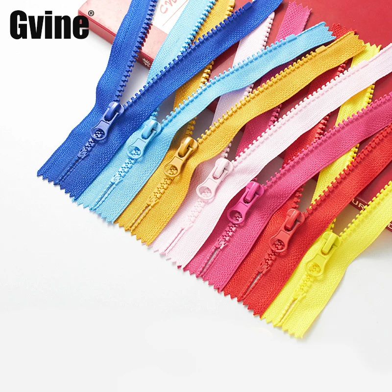 

10pcs 15/20/30/40cm 5# Resin Zipper Short Multicolor Close-End Plastic Zippers for Sewing Garment Bag Handmade Crafts DIY Zips