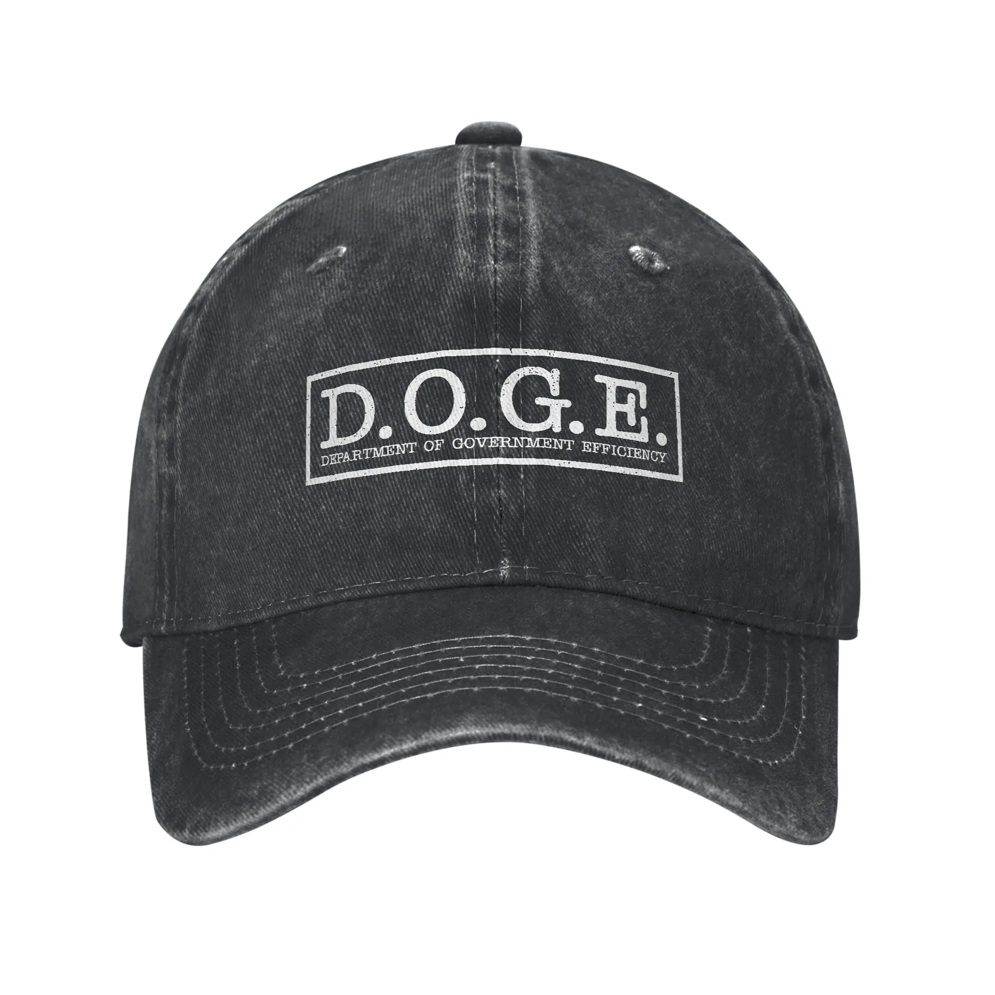 Men Women Doge Department Of Government Efficiency 2025 Printed Hats Vintage Distressed Denim  Baseball Cap Adjustable