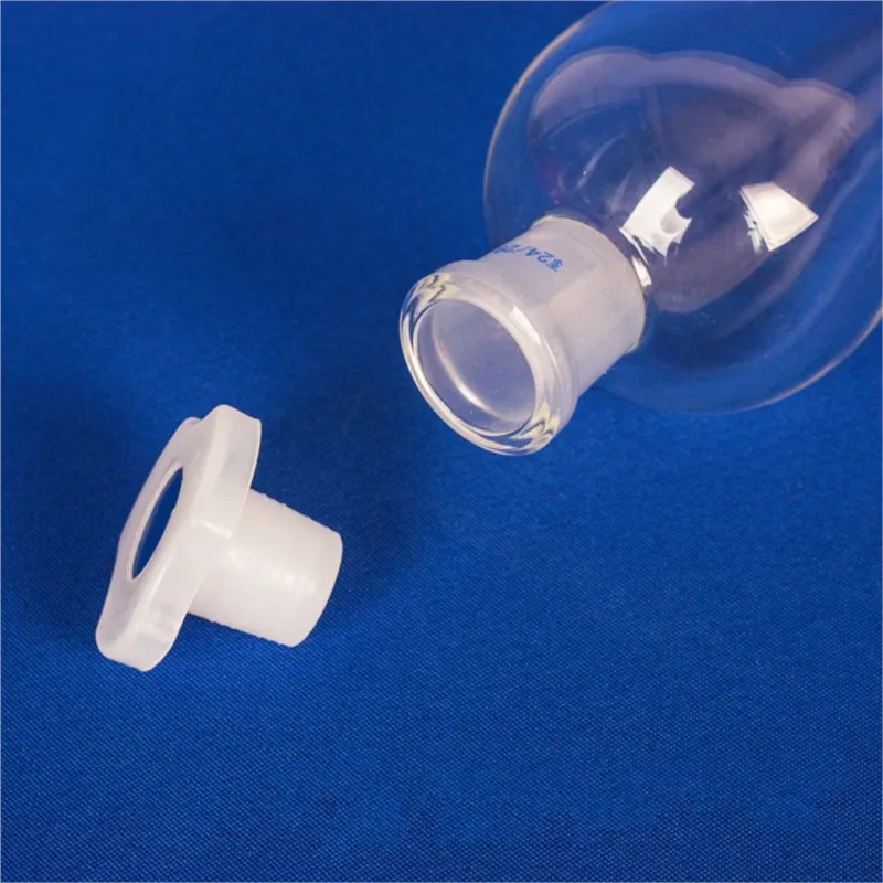 High Borosilicate Glass Pear Shaped Pyriform Separatory Funnel with Standard Taper Stopper Lab Supplies 30/60/125/250/500ml