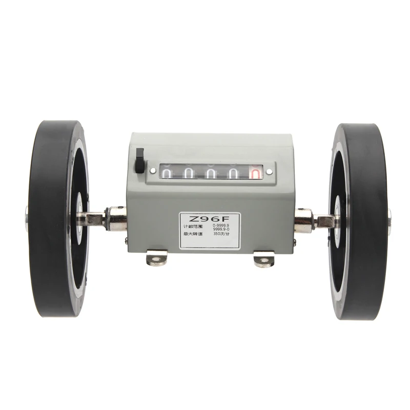 T50 Z96-F Mechanical Meter Counter Length Distance 0-9999.9 Double Rolling Wheel Mechanically Driven Recorder