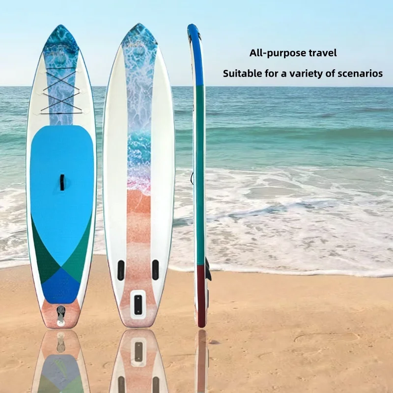 

PVC inflatable adult surfboard fishing Yoga vertical inflatable board double thickened brushed non-slip beginner lengthening