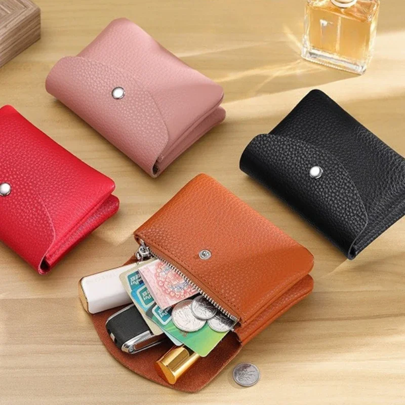 Portamonete Vintage In Pelle Di Vacchetta Porta Carte Pochette Portamonete Piccolo Per Uomo Donna