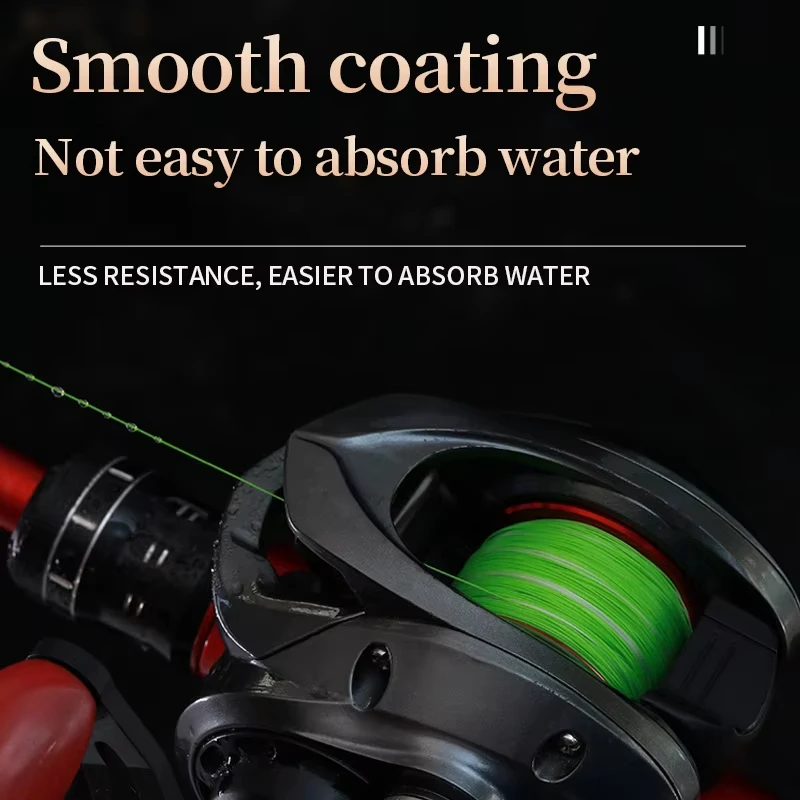 

8-strand Polyethylene Abrasion-resistant High Tensile Strength Braided Line Fishing Line Green Dyneema Rope Professional Line