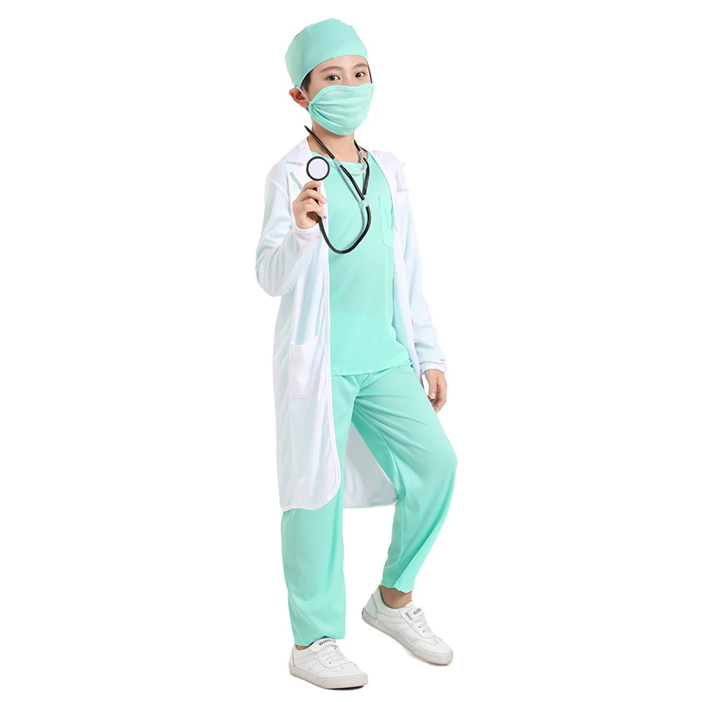 Surgeon Cosplay Suit For Stage Performance Breathable Comfortable Fashion Suit For Children's Day