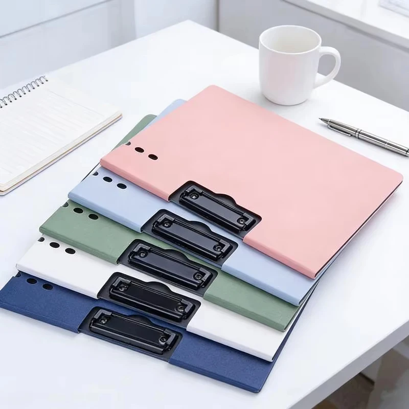 Dossiers A4, classeur pour papiers de test, organiseur de documents, presse-papiers avec couvercle pour fournitures scolaires et de bureau