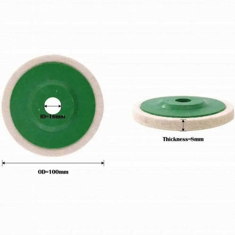 4 pollici 100mm smerigliatrice angolare in lana Flap feltro lana lucidatura ruota Dremel lucidatura abrasivi disco abrasivo accessori per utensili di rotazione