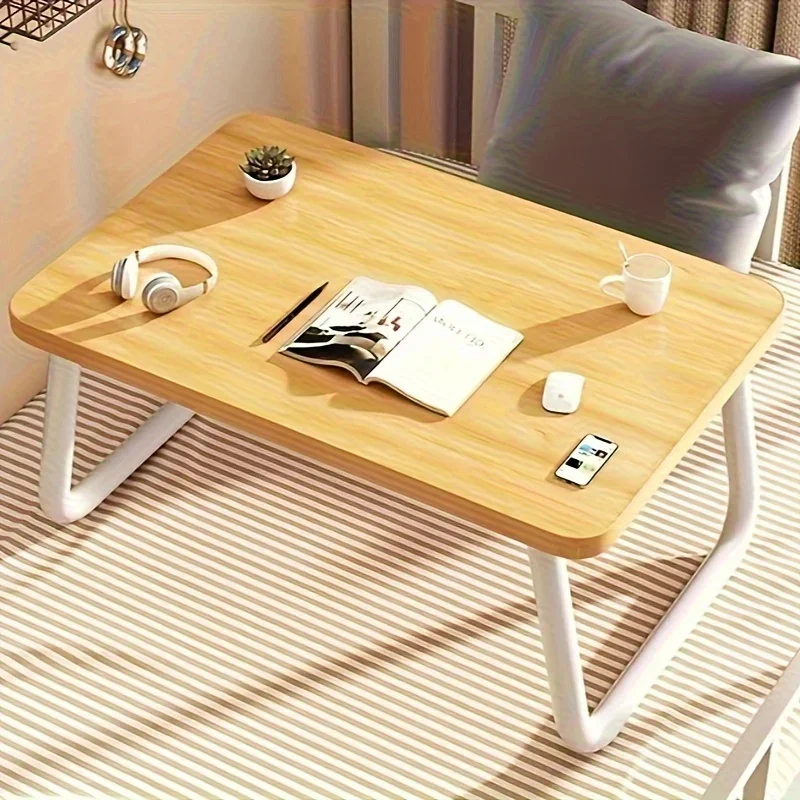 Multifunctional Folding Desk for Bed and Sofa, Portable Lap Study and Laptop Table with Stabilizing Legs, Versatile Workstation