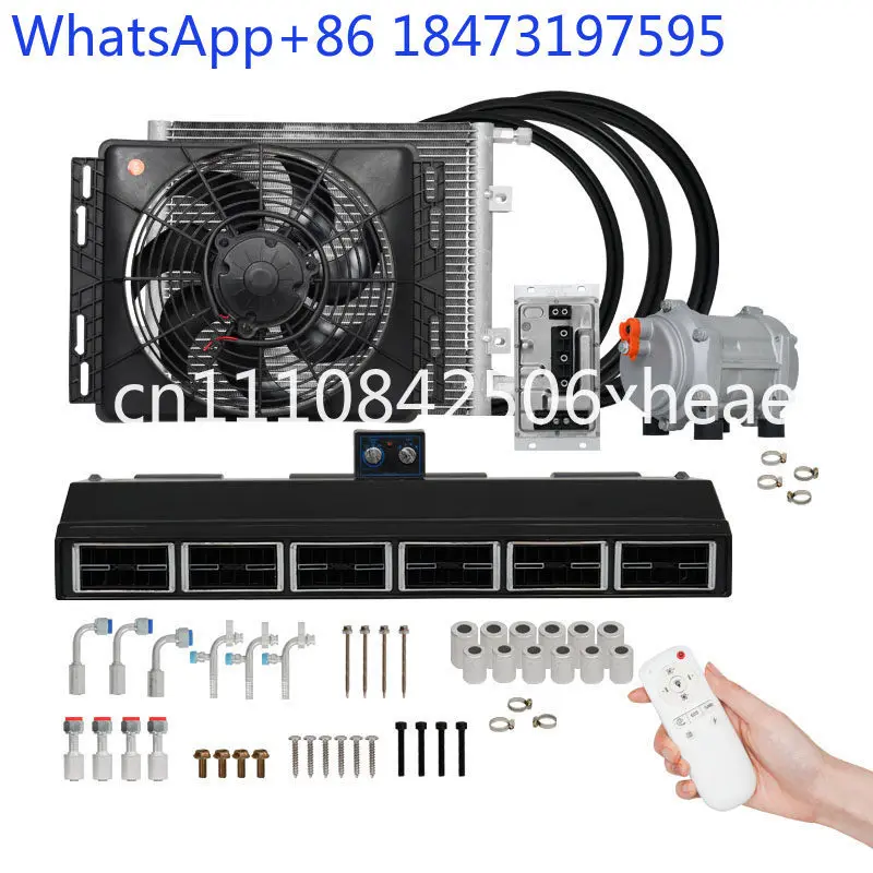 Six-hole 848 parking air conditioner 12V24V Chase V80 Tuyano RV Jiangling Fushun independent refrigeration modification