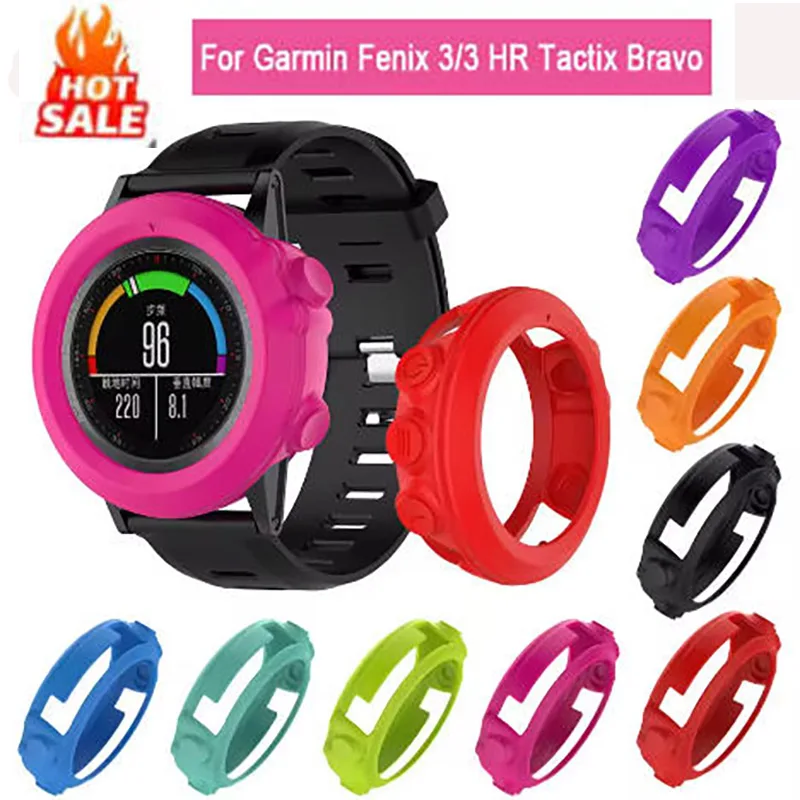 

Soft Silicone Protective Case Sleeve for Garmin Fenix 3 HR/Fenix 3/Fenix 3 Sapphire/Quatix 3 Band Cover Protector watch Cases