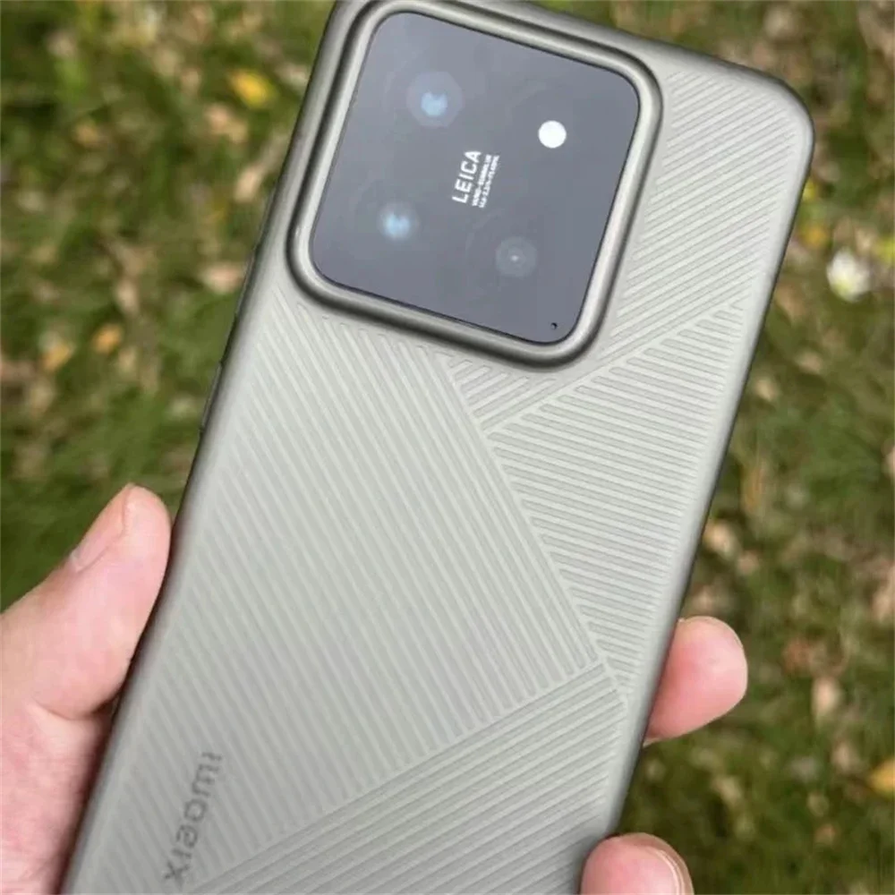 حافظة هاتف هندسية لهاتف Xiaomi 15 Pro حافظة لهاتف Xiaomi Mi 14 13 شريط شفاف غير لامع نحيف PP غلاف من السيليكون ممتص للصدمات أنيق بسيط