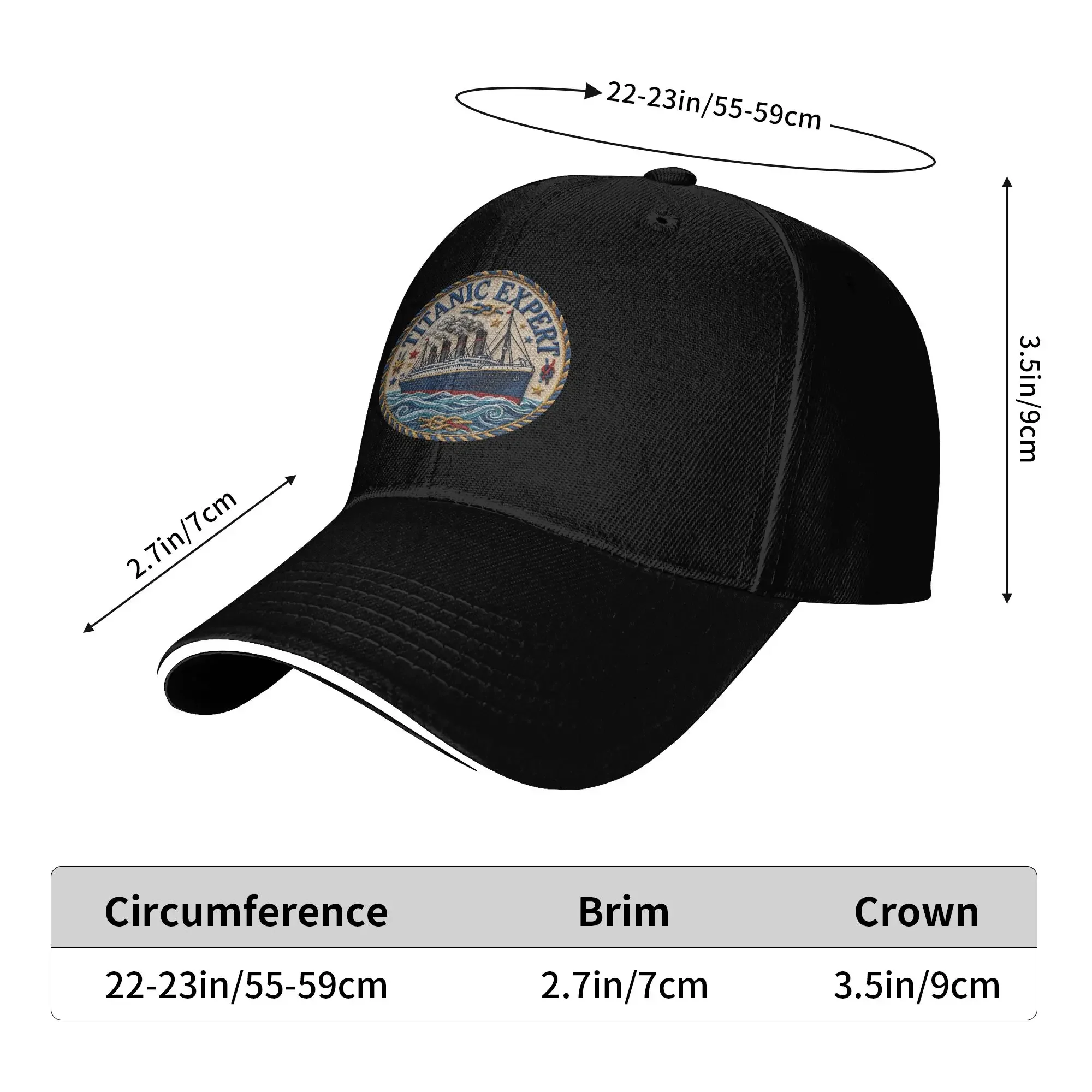 New Sun Baseball Cap Titanic Lover Expert  Custom DIY Hip Hop Hats Hot Sale Casual Outdoor Gym Baseball Caps