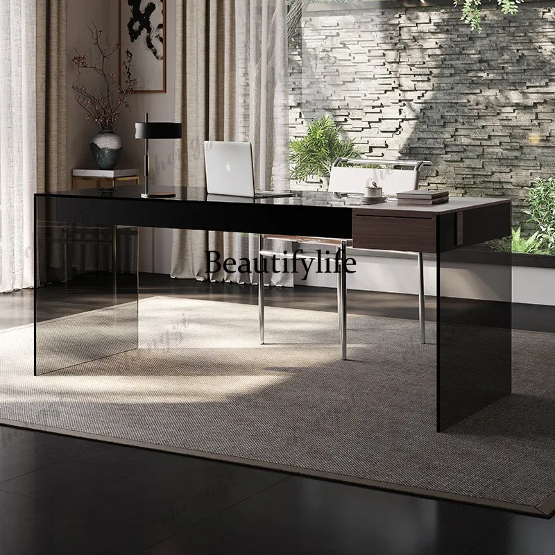 P182 P182 Light Luxury Modern Office Desks Creative Art Sense Suspended High-end Italian Office Desks Home Study Furniture Scriv