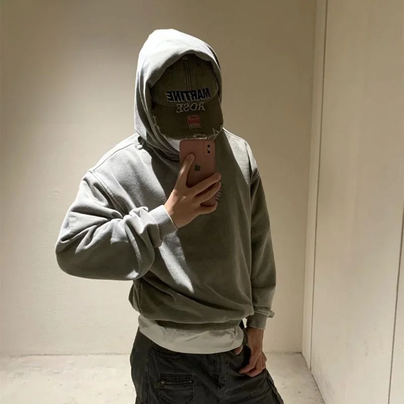 

Authentic Kanye 00 Cotton Loose Hoodie Two Pieces Available Pure Cotton Casual Streetwear for Youth Spring Autumn Wear