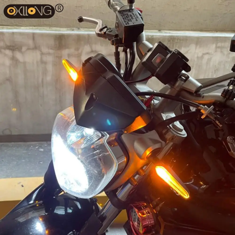 

Motorcycle LED Turn Signal Light Lamp Indicator Blinker Waterproof Flashing Moto Bike Super Bright for YAMAHA MT-15 2019-2023