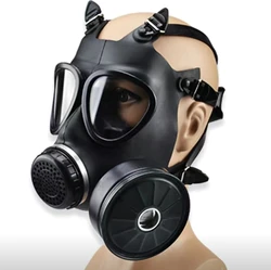 87Type Industry Respirator Paint Spraying Gas Mask Chemical Protective And Filter AccessoryRubber Head Wear Type Grimace