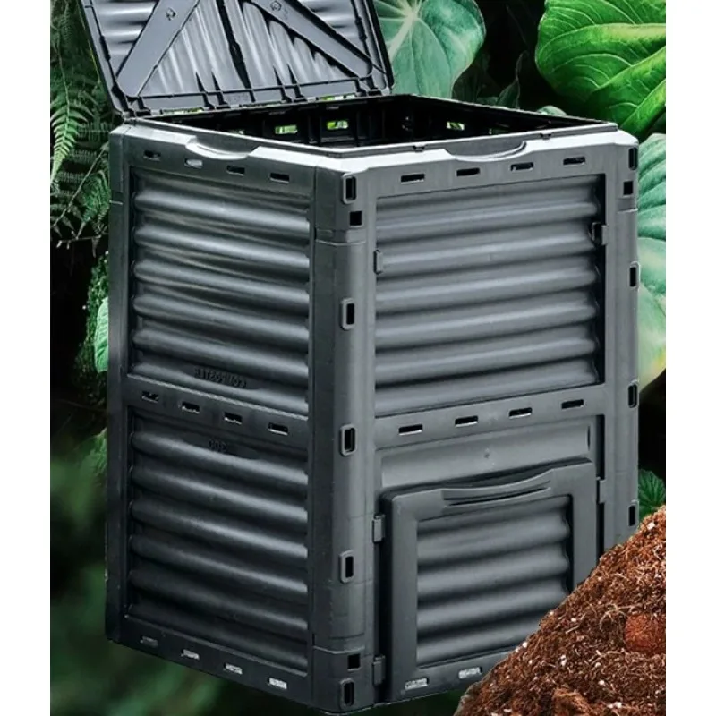 Garden Compost Bin Organic Fertilizer Aerobic Composting Box Large Weed Outdoor Fermentation Fertile Soil Composter