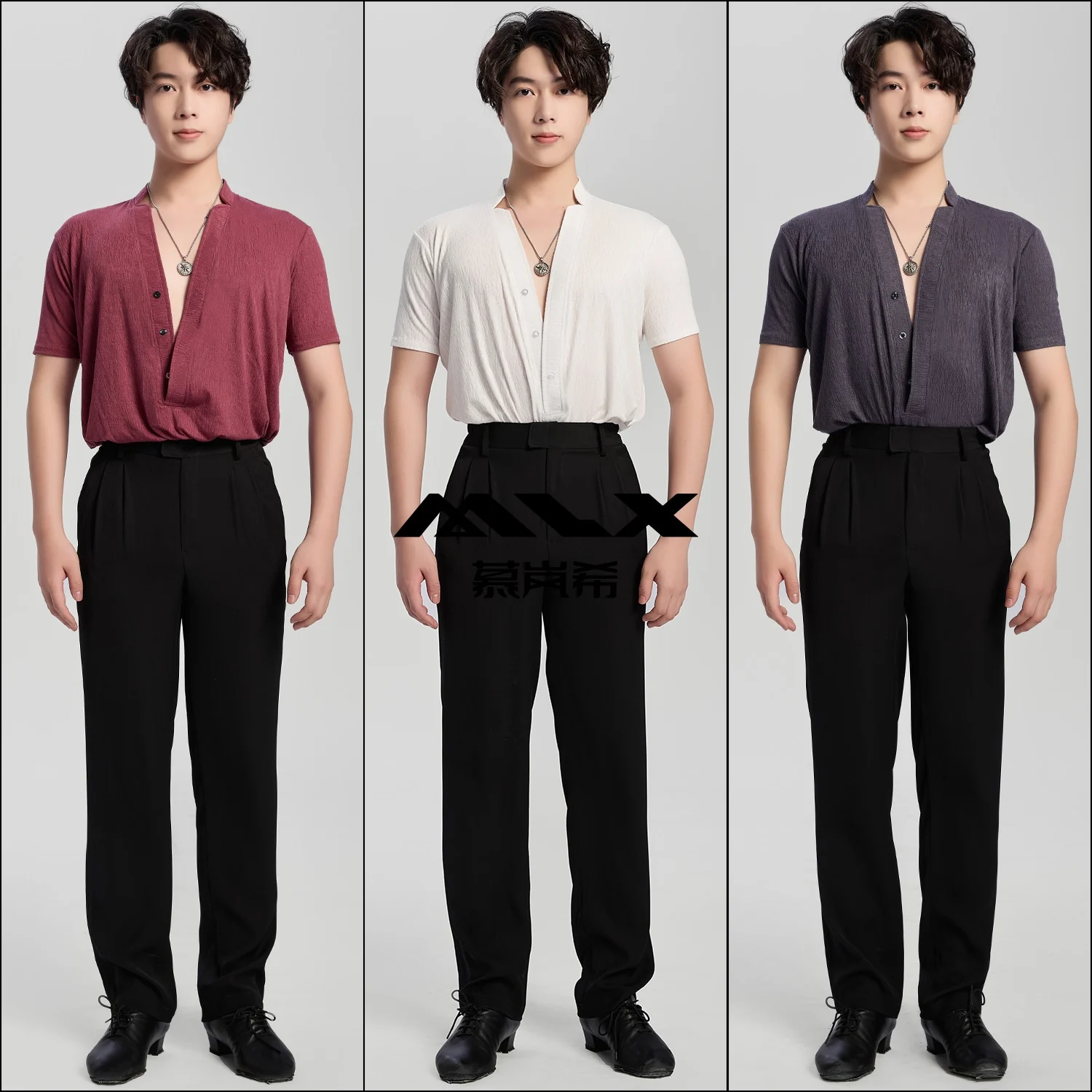 2025-nouveaux-hauts-de-danse-latine-pour-hommes-a-manches-courtes-vetements-d'entrainement-chacha-rumba-chemises-de-danse-moderne-costumes-de-danse-latine-dqs20602