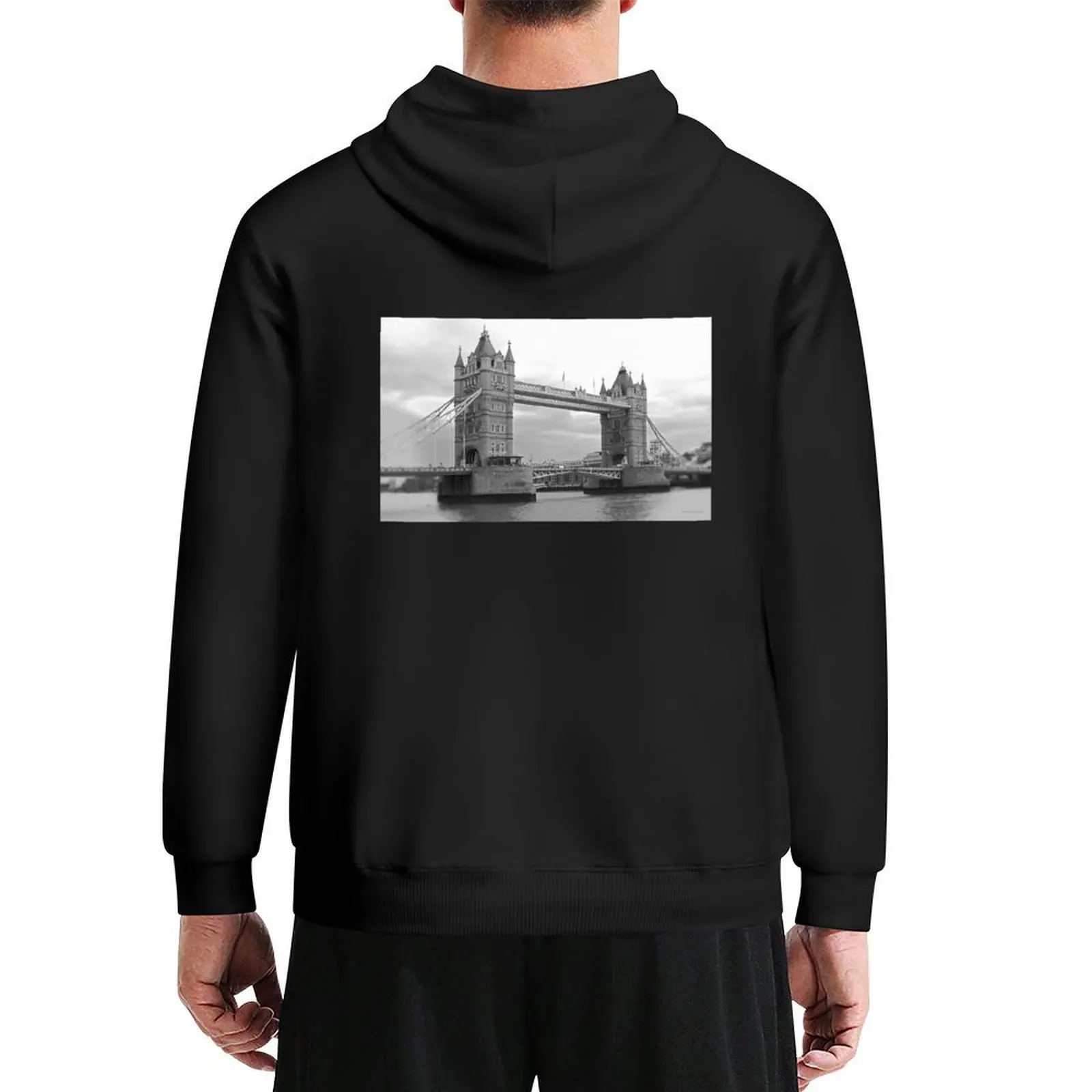 

London Tower Bridge Hoodie men clothing hooded shirt anime clothing autumn new products pullover hoodies