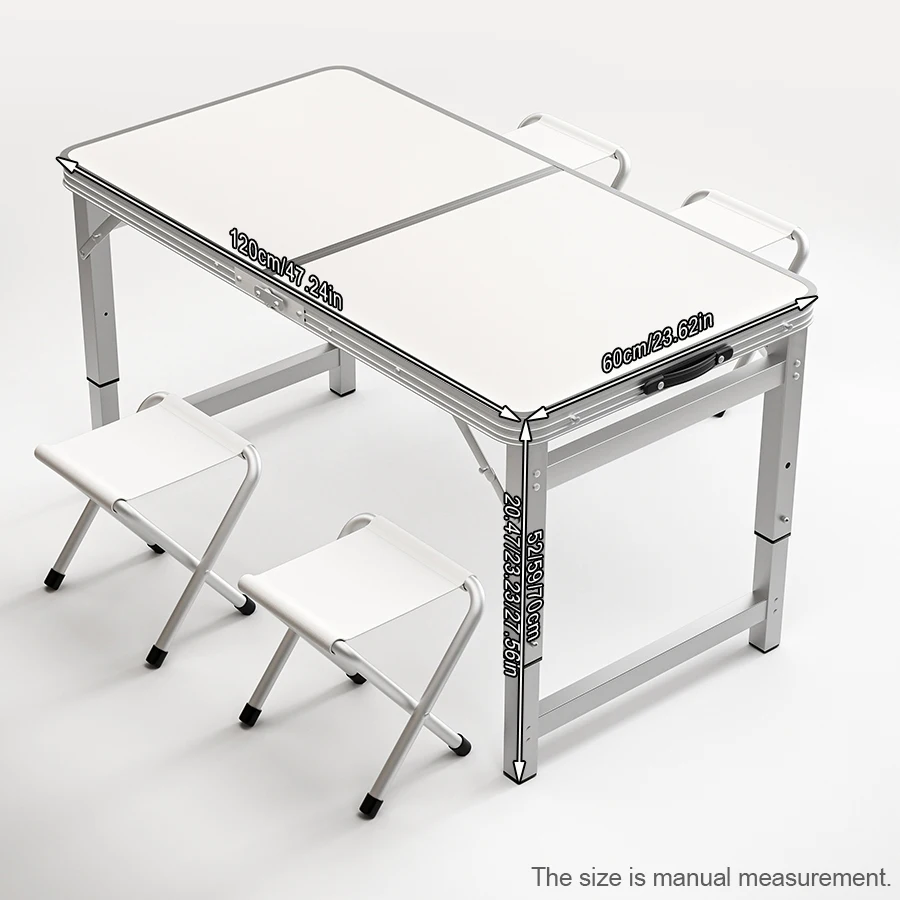 Outdoor table, portable folding table with handle - suitable for outdoor camping, picnicking, gatherings, no electricity require image 6