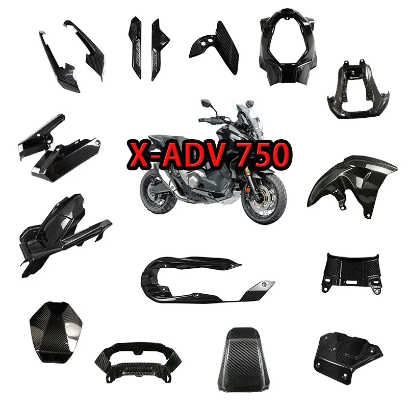 Manufacturer's hot sale suitable for HONDA Honda X-ADV750 fender motorcycle modified full set of shell carbon fiber accessories