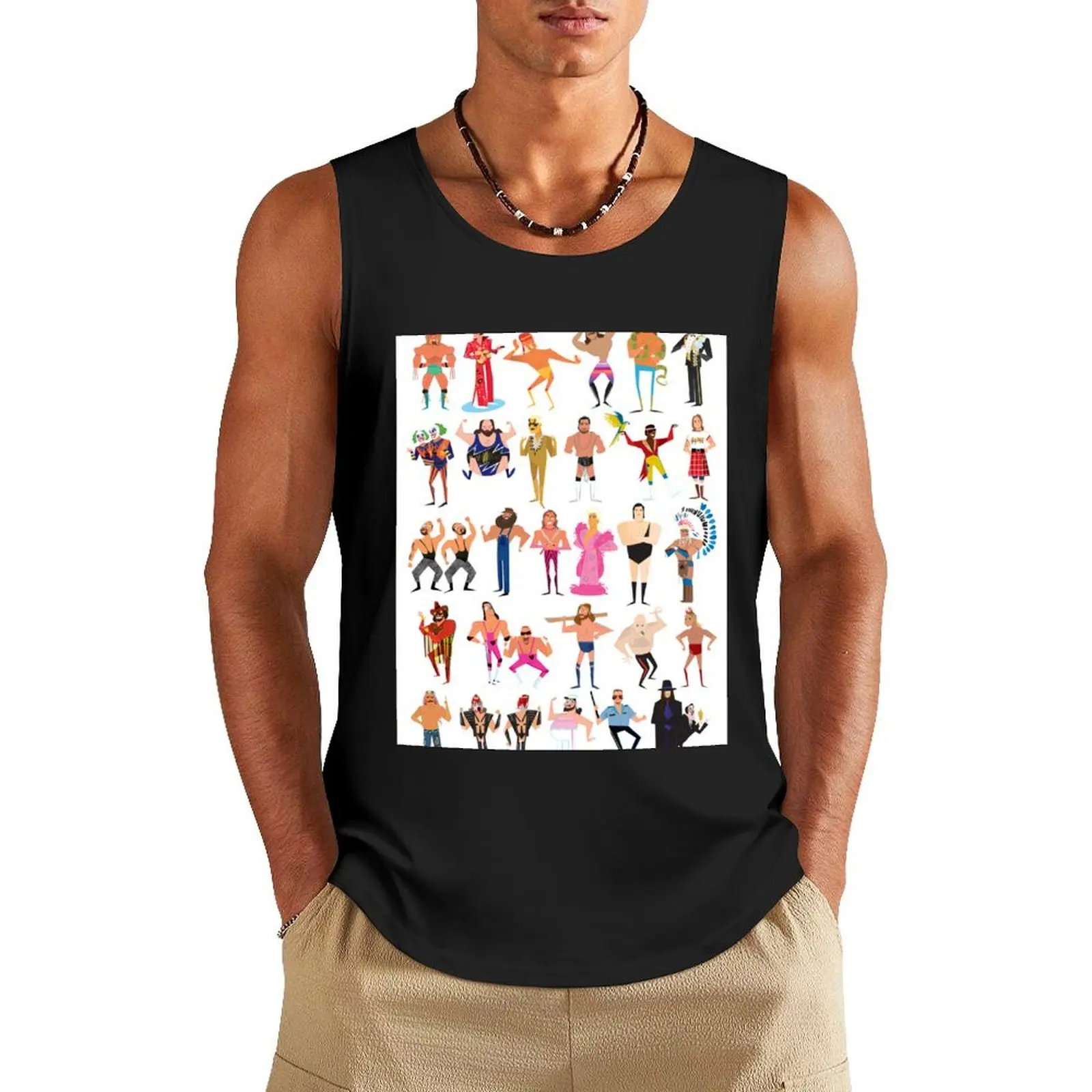 Wrestler Mania Tank Top Men's clothes luxury style Top Muscle fit vests for men