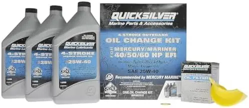 

Quicksilver 4-Stroke Oil Change Kit for Mercury Outboard Engines 15-400 HP