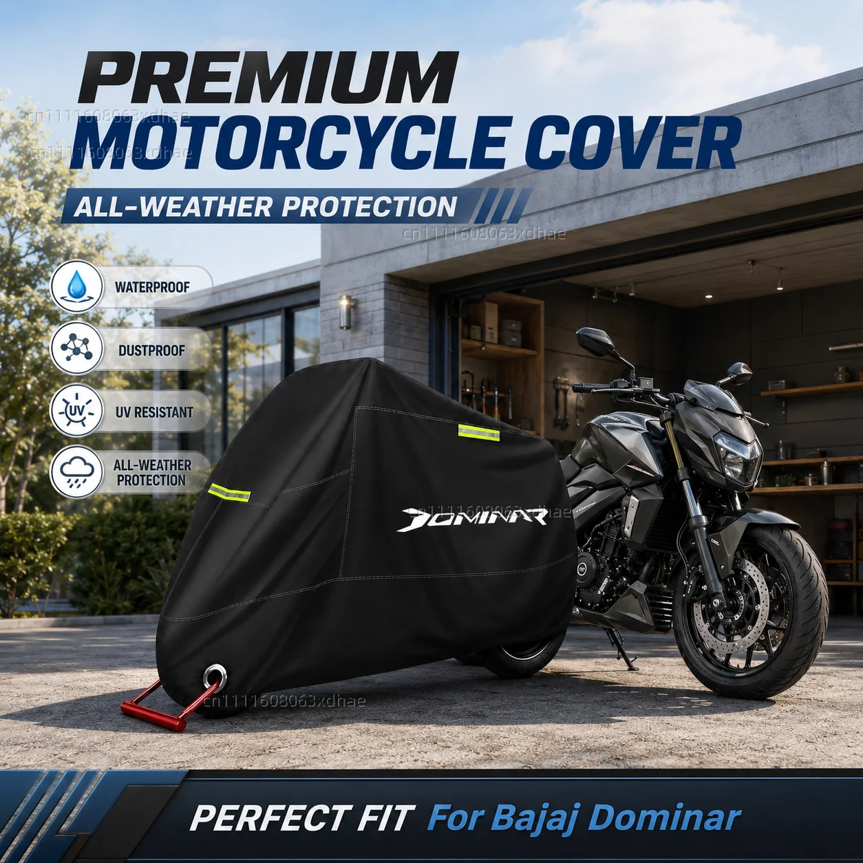 

Outdoor Motorcycle Cover Waterproof Full Protection 190T Oxford Cloth For For Bajaj Dominar 250 400 Dominar400 Dominar250