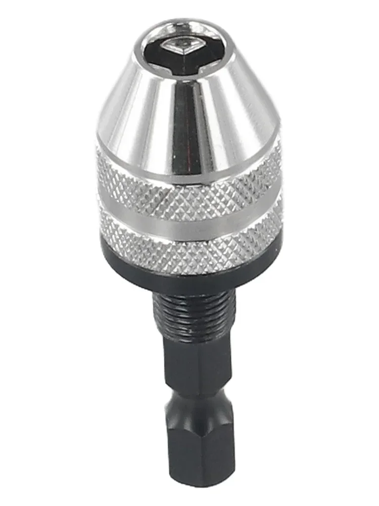 Quick Change Keyless Drill Bit Chuck Adapter Use in Automotives Garages Warehouses and More Aluminum Alloy Construction