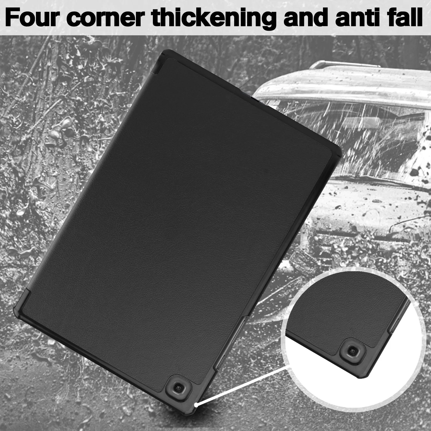 Für Samsung Tab A 10.4 A7 T500 Hülle Dreifach Faltbarer Ständer Mehrfarbige Stoßfeste Tablet-Schutzhülle – Detail 3