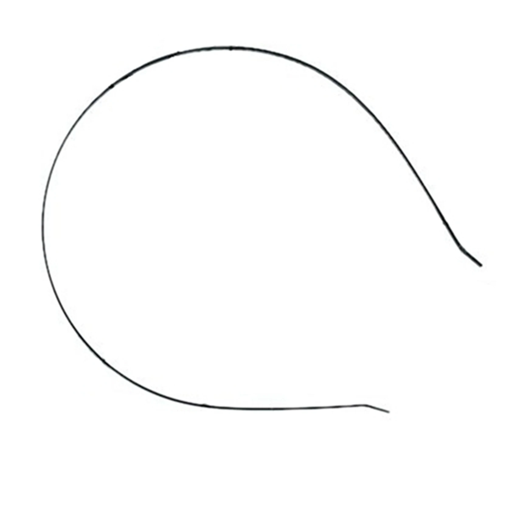 

Набор металлических ободков для волос CYL-100 шт., 3 мм, черные, для рукоделия