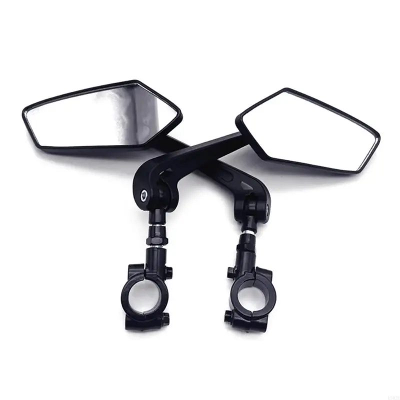 

090E Scooter Motorbike Bar Convex Rearview Mirrors Universal 22mm 7/8" Side Mirror