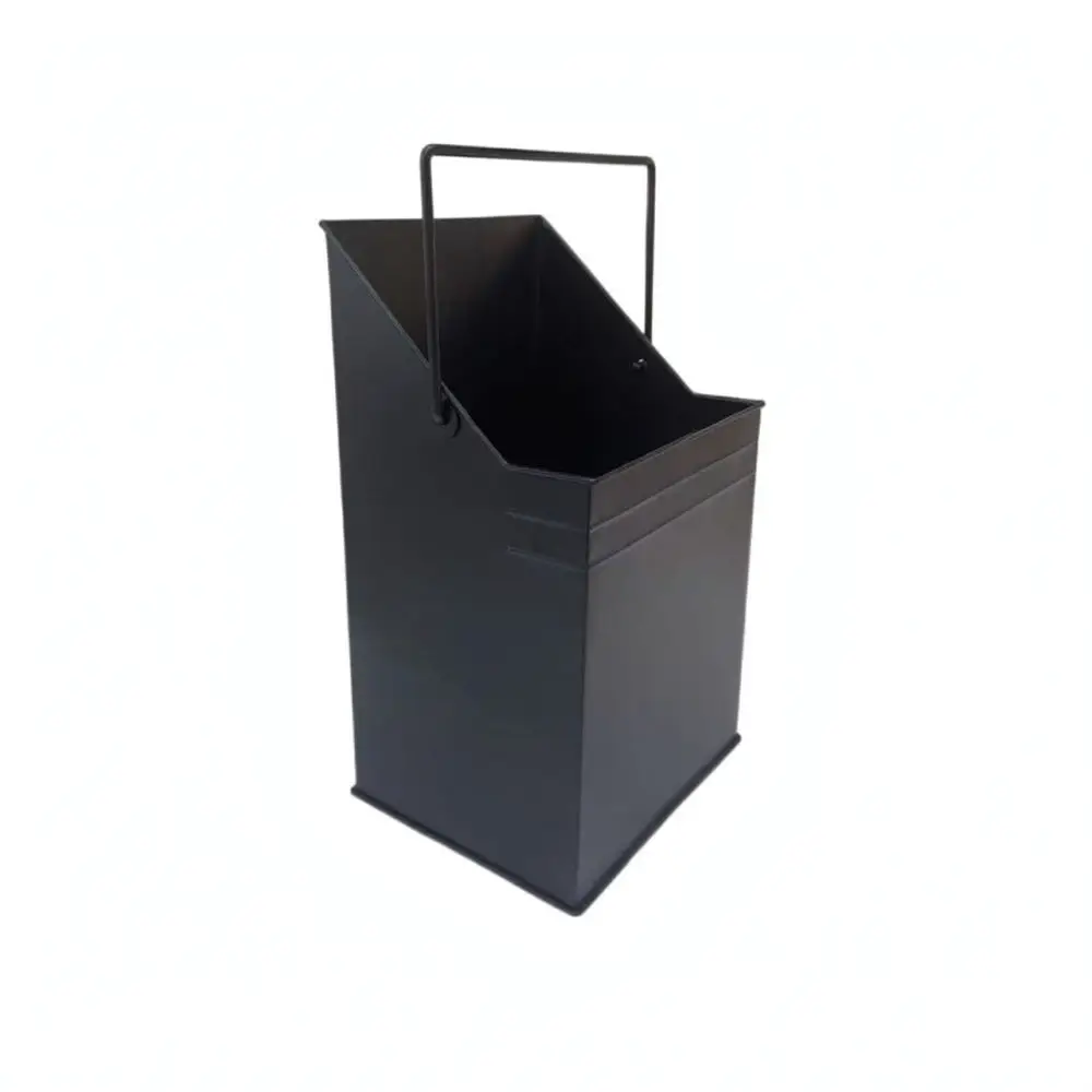 Fireplace Ash Storage Bucket Metal Shovel Kit For Stove Hearth Cleaning Durable Iron Container Indoor Outdoor Tools