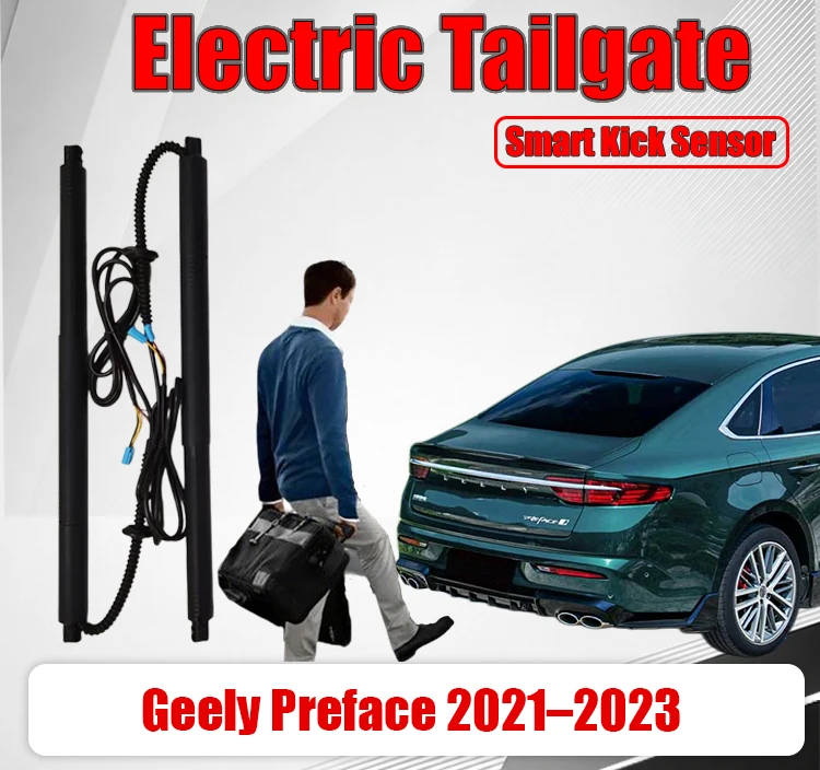 Electric Tailgate Upgrade Kit For Geely Preface 2021–2023  Power Lift Support Rods Auto Trunk Boot Lid Power Liftgate Modi