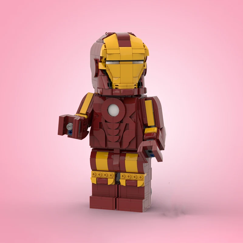 789 Uds. IronseMan minifigura con escala hacia arriba Mark III armadura modelo de superhéroe MOC DIY modelo de bloques de construcción juguetes de cumpleaños regalo