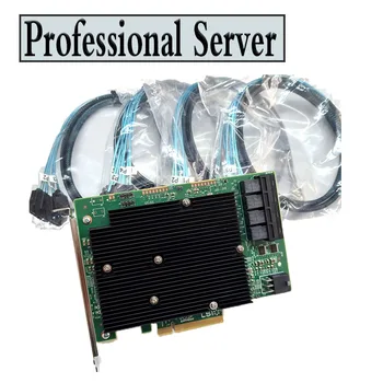 LSI SAS HBA 버스 어댑터 카드, IT 모드, SATA 케이블 4 * SFF-8643, 9300-16I, 12 GB/S